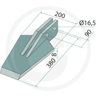 GRANIT łopatka do Gramegna 180631-VAN-37 - 180631-VAN-37 - Sklep rolniczy PoltechParts