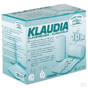 Opatrunek elastyczny do racic Klaudia, 8 cm x 6 m, 10 szt.