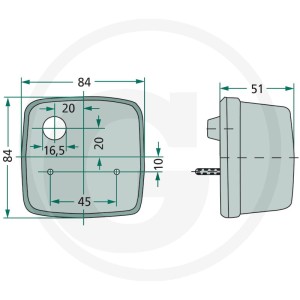 HELLA Lampa pozycyjna-kierunkowskaz 4550020181