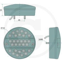 GRANIT Lampa tylna LED 18521327 - 18521327 - Sklep rolniczy PoltechParts