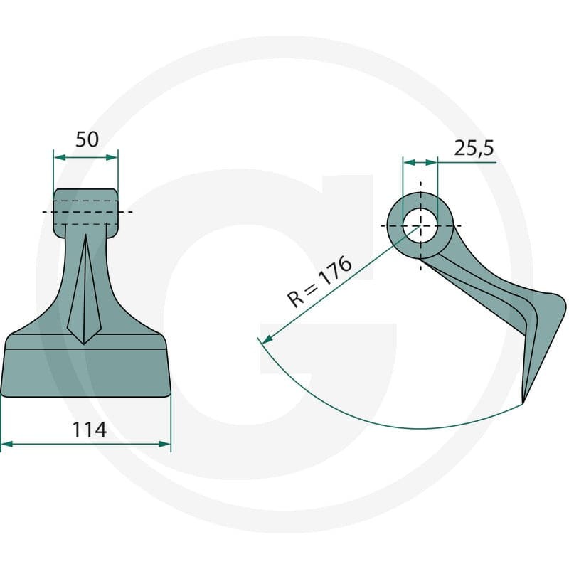 GRANIT Bijak młotkowy 11016774 - 11016774 - Sklep rolniczy PoltechParts