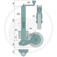 GRANIT Koło podporowe 14270286 - 14270286 - Sklep rolniczy PoltechParts