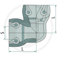Kongsberg ABC Kolanko wtykowe 22892050090 - Sklep PoltechParts