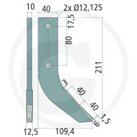 GRANIT ENDURANCE CARBIDE Hak glebogryzarki 179326663 - 179326663 - Sklep rolniczy PoltechParts