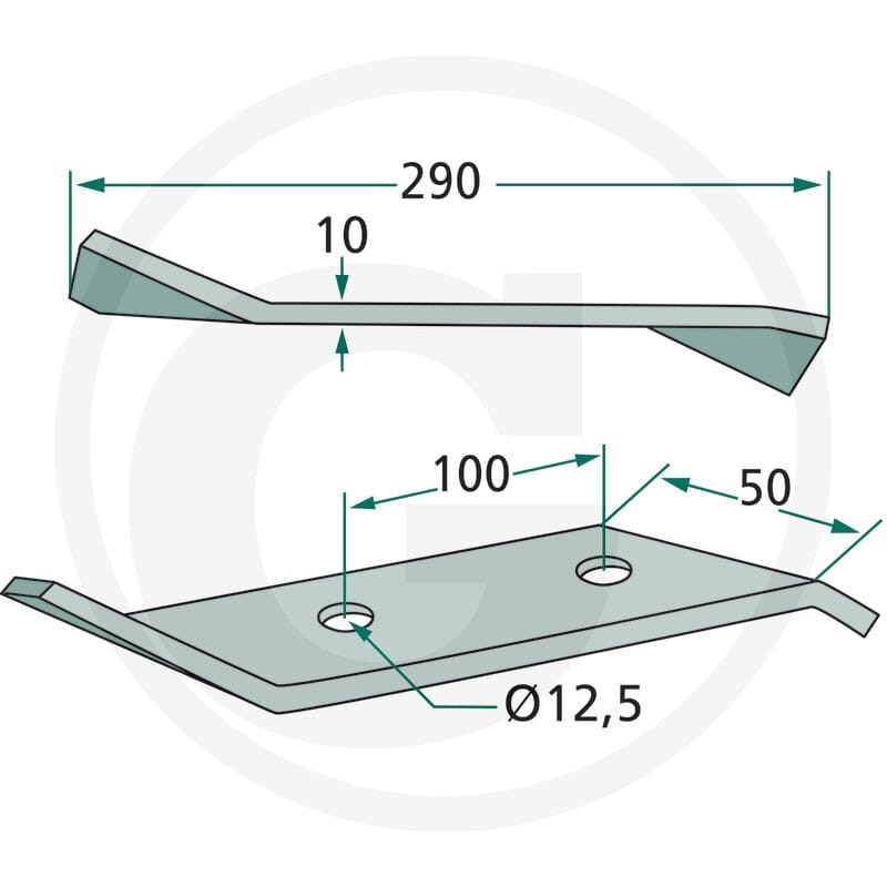 GRANIT Nóż 180IND-305 - 180IND-305 - Sklep rolniczy PoltechParts