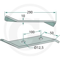 GRANIT Nóż 180IND-305 - 180IND-305 - Sklep rolniczy PoltechParts