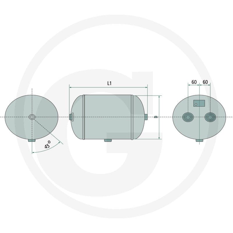 Frauenthal Zbiornik pneumatyczny, stalowy 8273000045 - 8273000045 - Sklep rolniczy PoltechParts