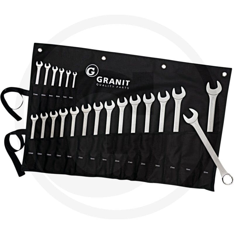 GRANIT BLACK EDITION Zestaw kluczy szczękowo-oczkowych 7301350 - 7301350 - Sklep rolniczy PoltechParts