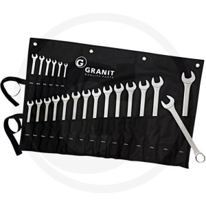 GRANIT BLACK EDITION Zestaw kluczy szczękowo-oczkowych 7301350