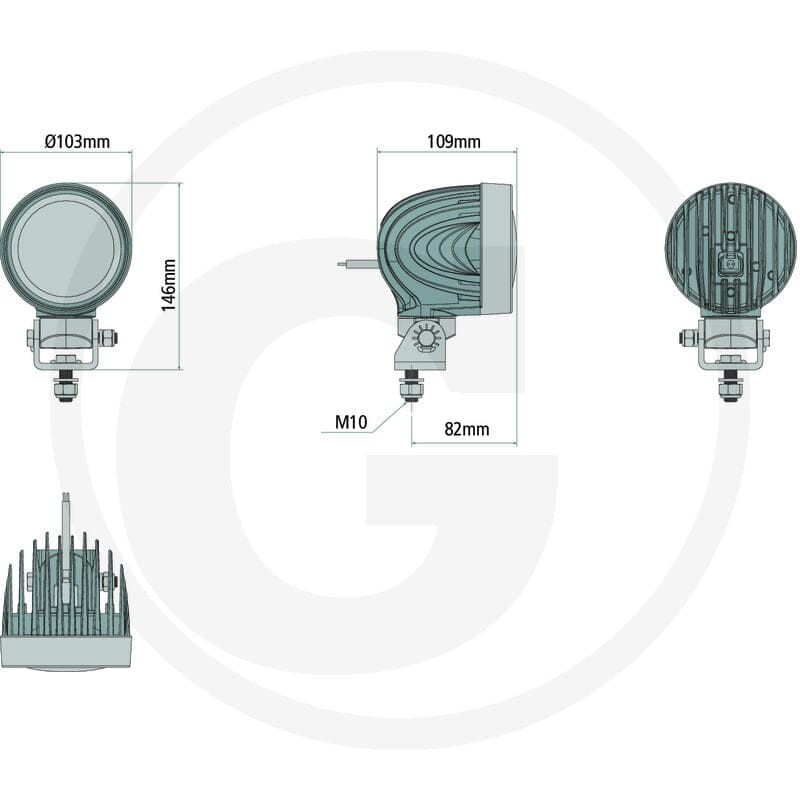 GRANIT Reflektor roboczy LED 7070010436 - Sklep PoltechParts