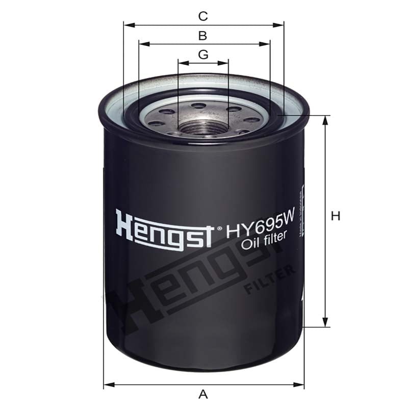 Hengst Filtr oleju 12086564 - 12086564 - Sklep rolniczy PoltechParts