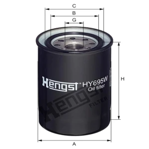 Hengst Filtr oleju 12086564