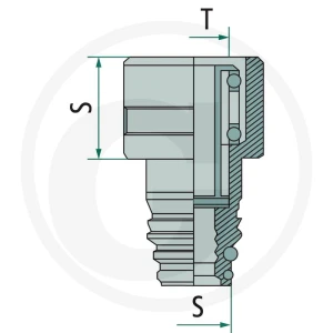 Kongsberg ABC wtyk bezgwintowy Small 8X1,0 22890208004