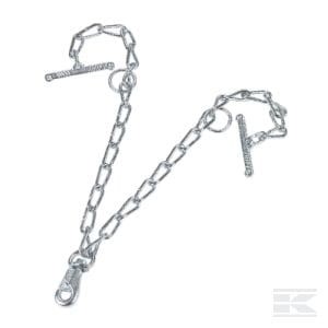 Łańcuch podwójny z karabińczykiem, 70cm 805051KR