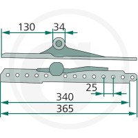 Główka noża 5254501545 - 5254501545 - Sklep rolniczy PoltechParts