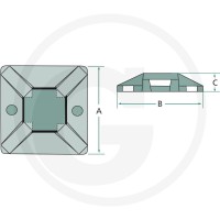 Blister Podstawa, samoprzylepna 4990112 - 4990112 - Sklep rolniczy PoltechParts
