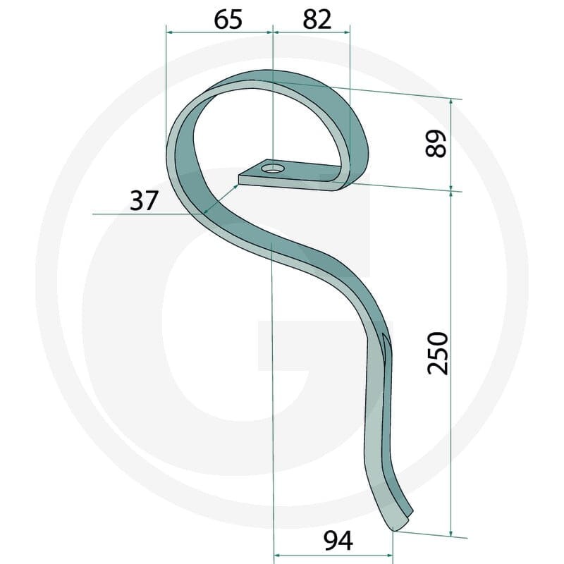 GRANIT Zęby kultywatora 1802.1020RLL - Sklep PoltechParts