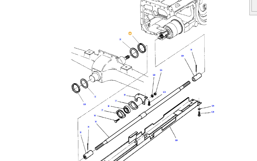 Uszczelka Osi przedniej Massey Ferguson 3712155M1