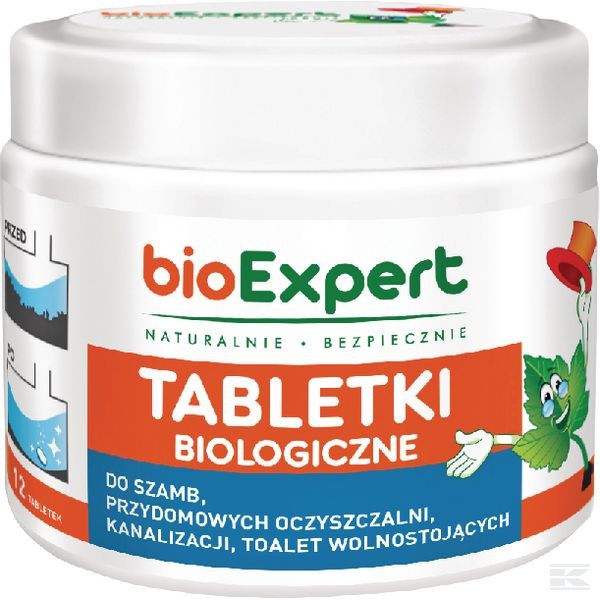 Tabletki biologiczne, 12 szt. do szamba i kanalizacji