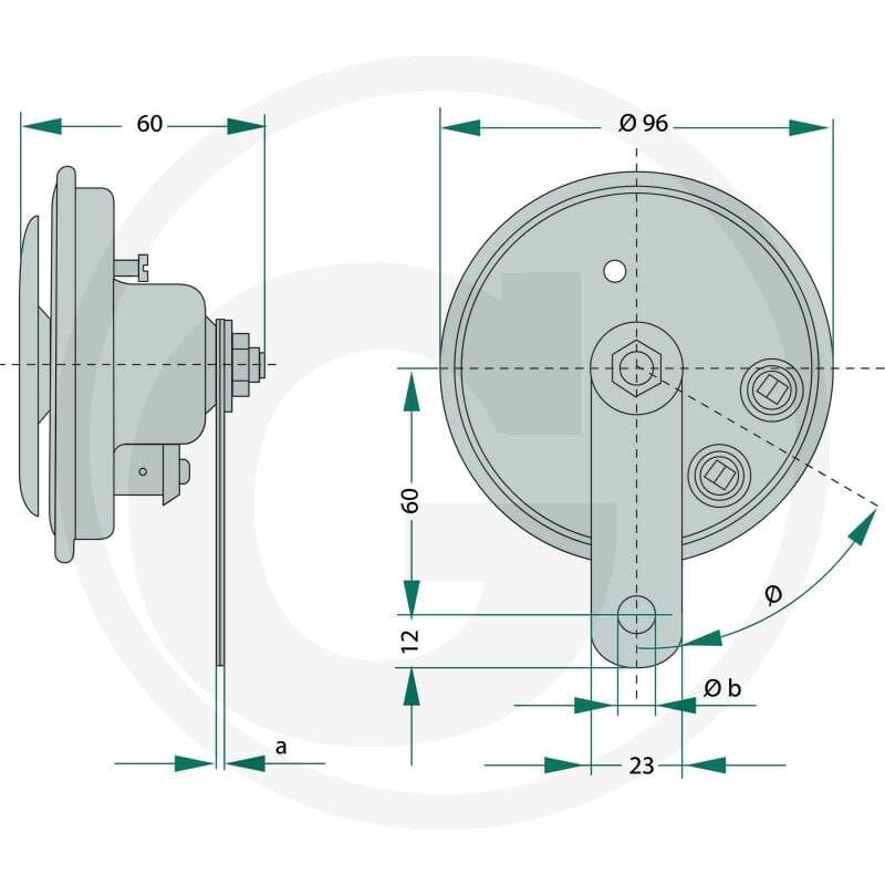 BOSCH Sygnał dźwiękowy 2500986320133 - 2500986320133 - Sklep rolniczy PoltechParts
