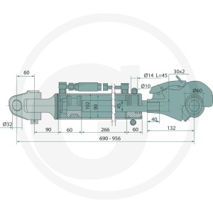 GRANIT Łącznik górny hydrauliczny 20000225