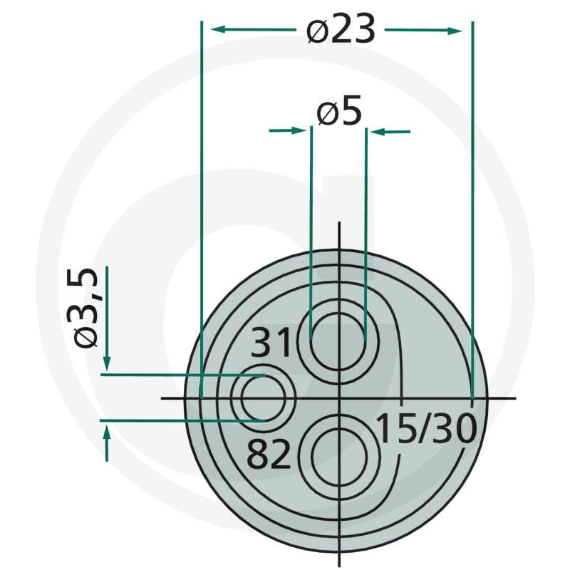 Blister Gniazdo 3-pin. 4990094 - 4990094 - Sklep rolniczy PoltechParts