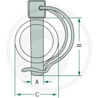 Blister Zawleczka rurowa - zestaw 4990049 - 4990049 - Sklep rolniczy PoltechParts