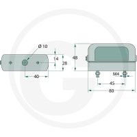 ASPÖCK Lampa oświetlenia tablicy rejestracyjnej 504261200007 - 504261200007 - Sklep rolniczy PoltechParts