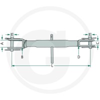 GRANIT Podpora stabilizująca 718BSL500 - 718BSL500 - Sklep rolniczy PoltechParts