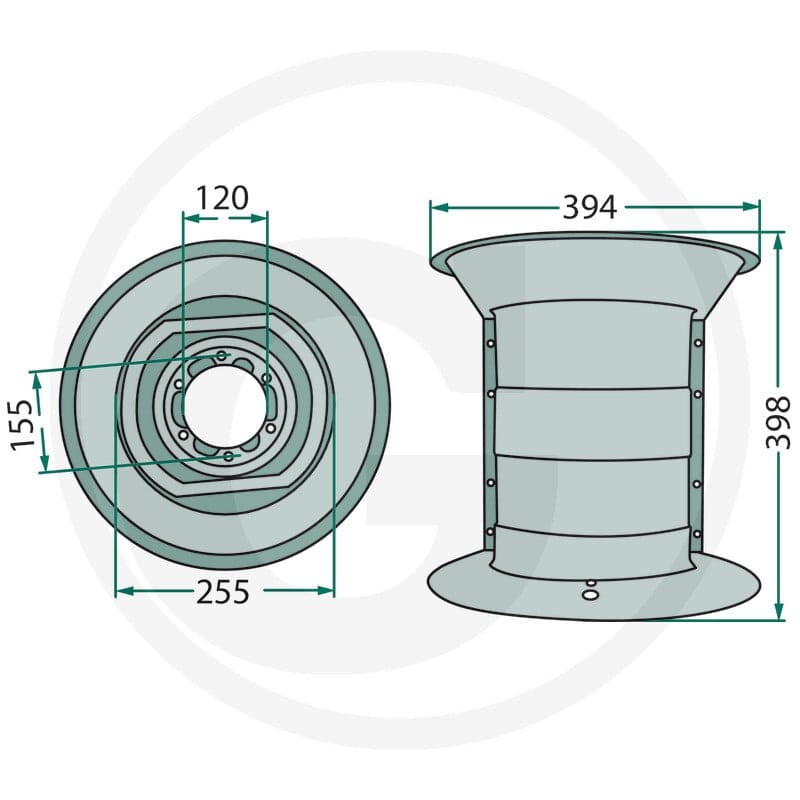 GRANIT Bęben 647TF-03F - 647TF-03F - Sklep rolniczy PoltechParts