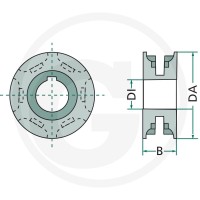 GRANIT Koło łańcuchowe 7552-150114 - 7552-150114 - Sklep rolniczy PoltechParts