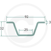 GRANIT Prowadnica łańcucha 7554-150706 - 7554-150706 - Sklep rolniczy PoltechParts