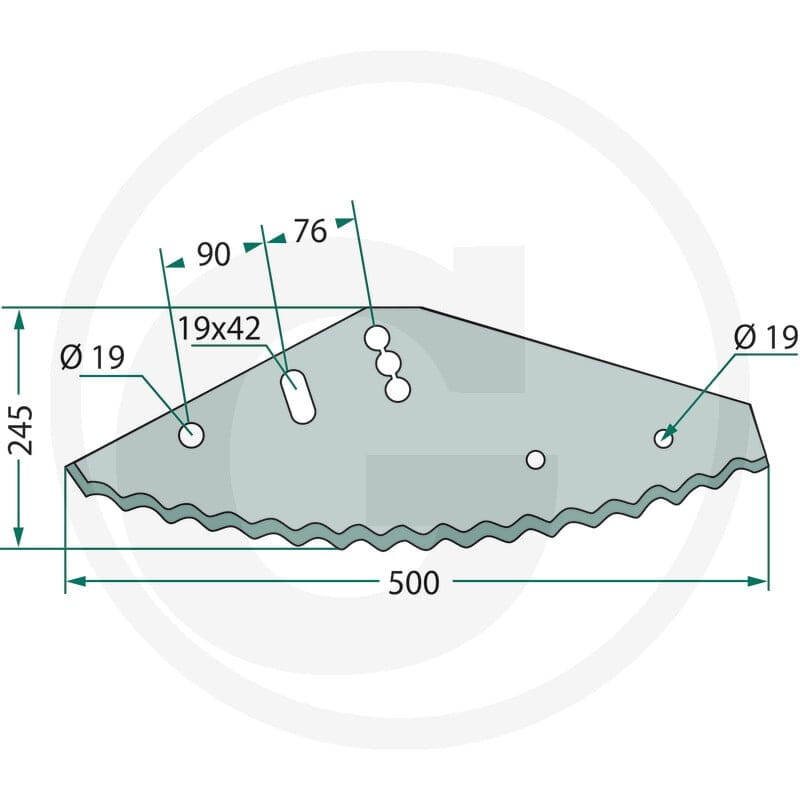 GRANIT Nóż 527527437 - 527527437 - Sklep rolniczy PoltechParts