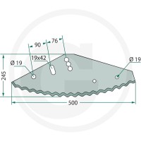 GRANIT Nóż 527527437 - 527527437 - Sklep rolniczy PoltechParts