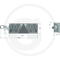 ASPÖCK Lampa tylna "EUROPOINT II" 504256011517 - 504256011517 - Sklep rolniczy PoltechParts
