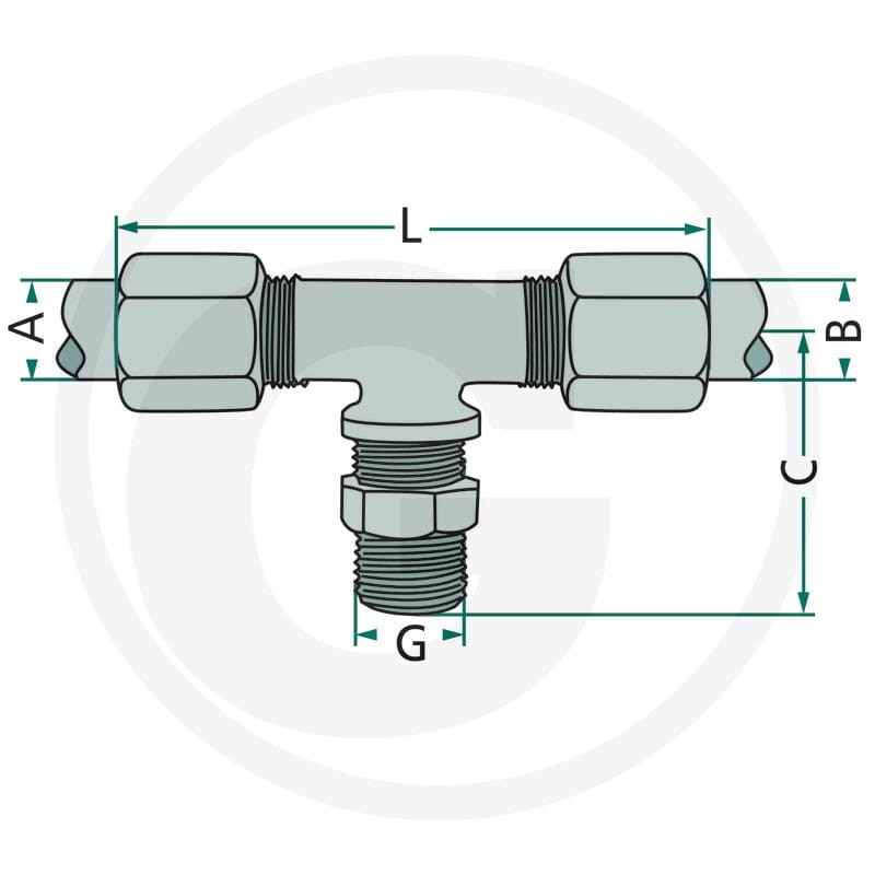 GRANIT Złącze śrubowe - trójnik T 82770100 - Sklep PoltechParts