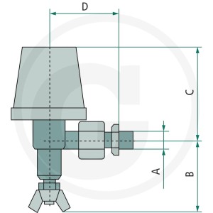 Braglia Uchwyt dyszy wysokociśnieniowej M61 67061610120