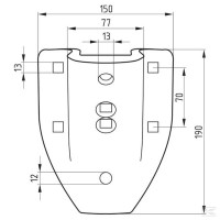 Uchwyt lemieszyków bocznych, pasuje do le… | poltechparts.pl