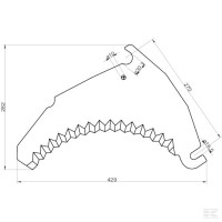Nóż do przyczepy samozbierającej Bergmann | poltechparts.pl