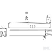 Zęby sprężyste 0009557100KR | poltechparts.pl