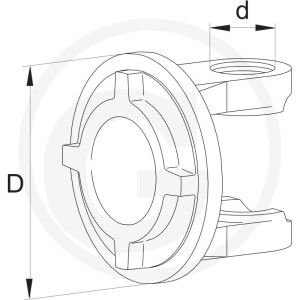 Walterscheid Widełki z kołnierzem 395137858