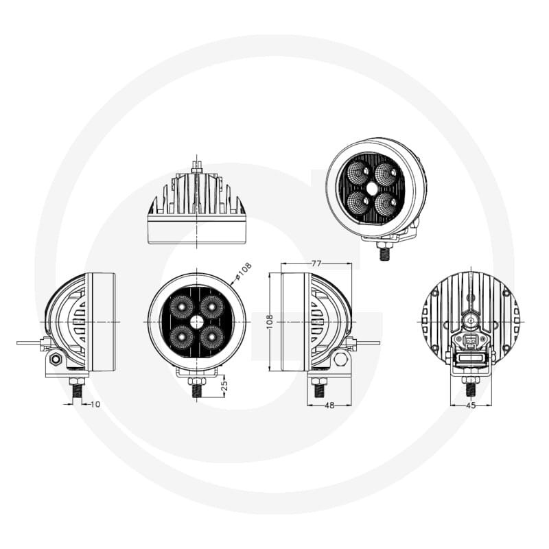GRANIT Reflektor roboczy LED 12220051 - Sklep PoltechParts