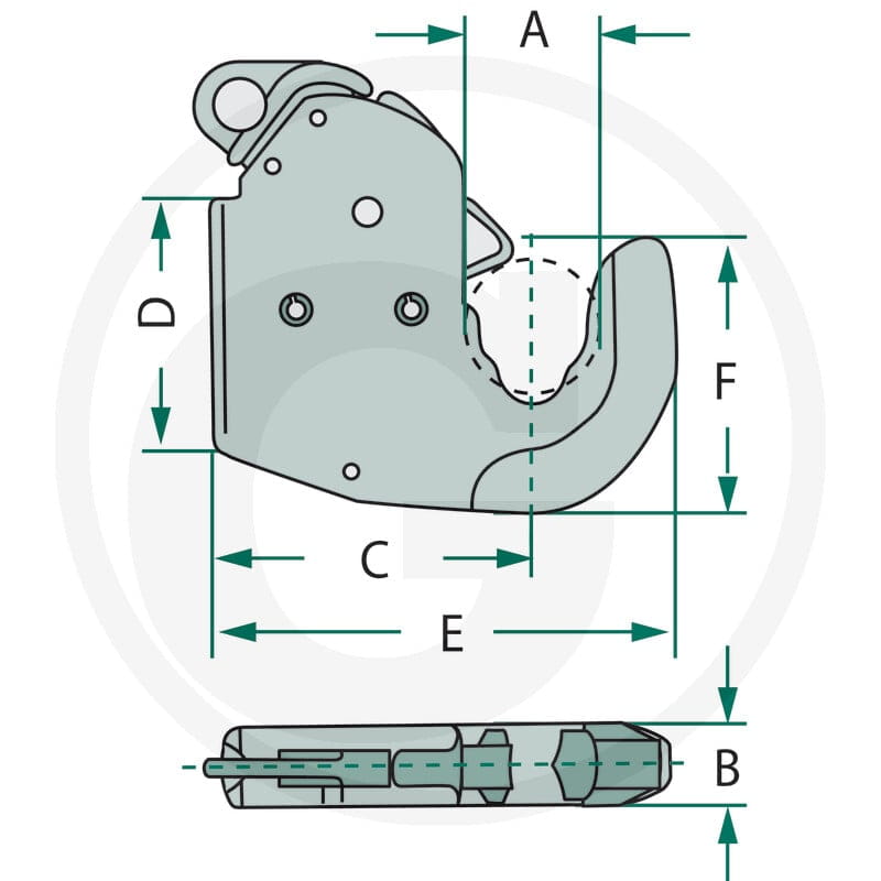 CBM Unterlenkerhaken 11012919 - 11012919 - Sklep rolniczy PoltechParts