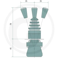 GRANIT Joystick F-P-F (ON-OFF-ON) 12055998 - 12055998 - Sklep rolniczy PoltechParts