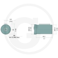 M+S Silnik MR 80cc D=25,4mm G 1/2 11981130 - Sklep PoltechParts