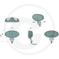 GRANIT Reflektor roboczy LED 11204991 - Sklep PoltechParts