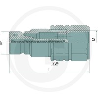 GRANIT WTYCZKA PŁASKA (FH) BG6 G1.1/4 IG ZN 11392546 - 11392546 - Sklep rolniczy PoltechParts