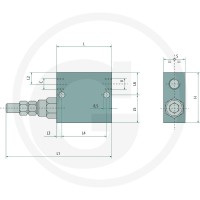 Oleodinamica Marchesini Zawór sekwencyjny DFV-08 bezpośrednio sterowany 85034017 - Sklep PoltechParts