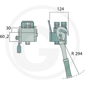 Faster Gniazdo P208G gwint wew. 2x 1/2" BSP 86002410