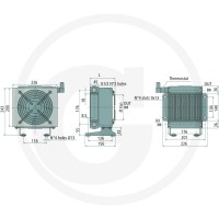 OMT Chłodnica oleju SS10 24V bez termostatu 85002231 - Sklep PoltechParts